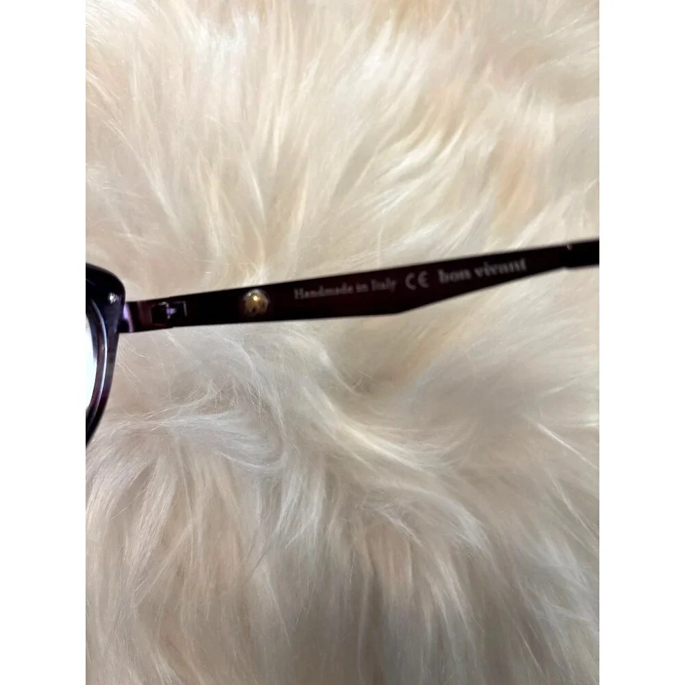 Bon Vivant Charline Eyeglass Frames Handmde In Italy 51 19 145 Lightweight Round